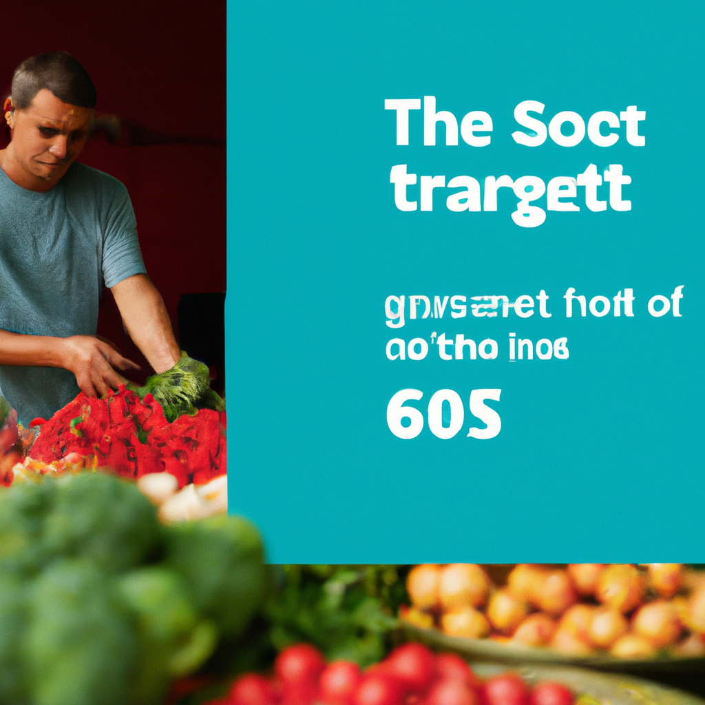 A close portrait of a vendor arranging produce